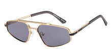 Load image into Gallery viewer, Gold Geometric Full Rim Unisex Sunglasses by Lenskart STUDIO-221955