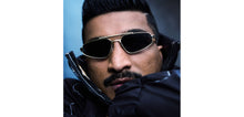 Load image into Gallery viewer, Gold Geometric Full Rim Unisex Sunglasses by Lenskart STUDIO-221955