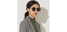 Load image into Gallery viewer, Gunmetal Geometric Full Rim Unisex Sunglasses by John Jacobs-222548
