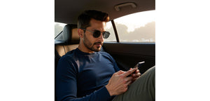 Gunmetal Geometric Full Rim Unisex Sunglasses by John Jacobs-222548