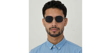 Load image into Gallery viewer, Gunmetal Hexagonal Full Rim Unisex Sunglasses by Lenskart-232021