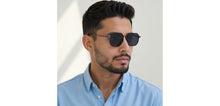 Load image into Gallery viewer, Gunmetal Hexagonal Full Rim Unisex Sunglasses by Lenskart-232021