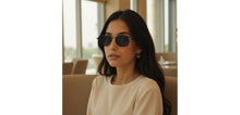 Load image into Gallery viewer, Gunmetal Hexagonal Full Rim Unisex Sunglasses by Lenskart-232021