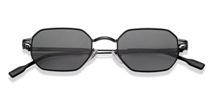 Gunmetal Hexagonal Full Rim Unisex Sunglasses by Lenskart-232021