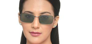 Gunmetal Rectangle/ Square Full Rim Unisex Sunglasses by Vincent Chase Polarized-216019