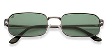 Load image into Gallery viewer, Gunmetal Rectangle/ Square Full Rim Unisex Sunglasses by Vincent Chase Polarized-216019