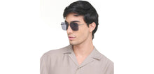Load image into Gallery viewer, Gunmetal Rectangle Full Rim Unisex Sunglasses by Vincent Chase Polarized-221007