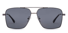 Load image into Gallery viewer, Gunmetal Rectangle Full Rim Unisex Sunglasses by Vincent Chase Polarized-221007