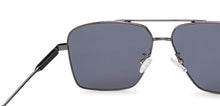 Load image into Gallery viewer, Gunmetal Rectangle Full Rim Unisex Sunglasses by Vincent Chase Polarized-221007