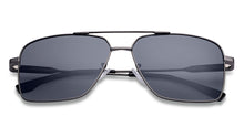 Load image into Gallery viewer, Gunmetal Rectangle Full Rim Unisex Sunglasses by Vincent Chase Polarized-221007
