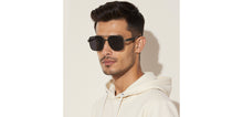 Load image into Gallery viewer, Gunmetal Square Full Rim Unisex Sunglasses by Vincent Chase Polarized-229018