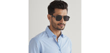 Load image into Gallery viewer, Gunmetal Square Full Rim Unisex Sunglasses by Vincent Chase Polarized-229018