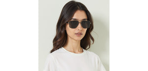 Gunmetal Square Full Rim Unisex Sunglasses by Vincent Chase Polarized-229018