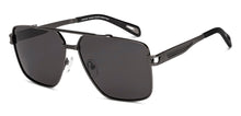Load image into Gallery viewer, Gunmetal Square Full Rim Unisex Sunglasses by Vincent Chase Polarized-229018