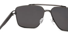 Load image into Gallery viewer, Gunmetal Square Full Rim Unisex Sunglasses by Vincent Chase Polarized-229018