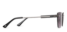 Load image into Gallery viewer, Gunmetal Rectangle/ Square Rimless Unisex Sunglasses by Vincent Chase-229192