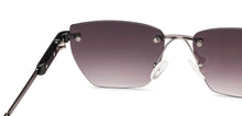 Load image into Gallery viewer, Gunmetal Rectangle/ Square Rimless Unisex Sunglasses by Vincent Chase-229192
