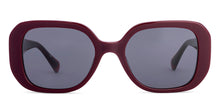 Load image into Gallery viewer, Maroon Rectangle Full Rim Women Sunglasses by John Jacobs-225413