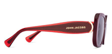 Load image into Gallery viewer, Maroon Rectangle Full Rim Women Sunglasses by John Jacobs-225413
