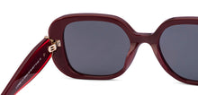 Load image into Gallery viewer, Maroon Rectangle Full Rim Women Sunglasses by John Jacobs-225413