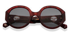 Tortoise Round Full Rim Women Sunglasses by John Jacobs-216813