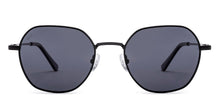 Load image into Gallery viewer, Black Geometric Full Rim Unisex Sunglasses by Vincent Chase Polarized-221938