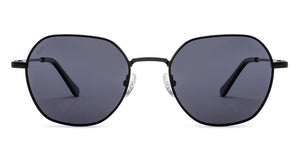 Black Geometric Full Rim Unisex Sunglasses by Vincent Chase Polarized-221938