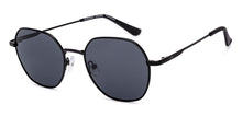 Load image into Gallery viewer, Black Geometric Full Rim Unisex Sunglasses by Vincent Chase Polarized-221938
