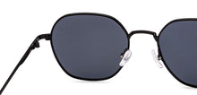 Load image into Gallery viewer, Black Geometric Full Rim Unisex Sunglasses by Vincent Chase Polarized-221938
