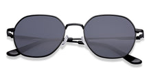 Load image into Gallery viewer, Black Geometric Full Rim Unisex Sunglasses by Vincent Chase Polarized-221938