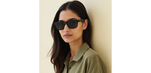 Load image into Gallery viewer, Matte Black Rectangle/ Square Full Rim Unisex Sunglasses by Vincent Chase Polarized-229564