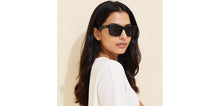 Load image into Gallery viewer, Matte Black Rectangle/ Square Full Rim Unisex Sunglasses by Vincent Chase Polarized-229564