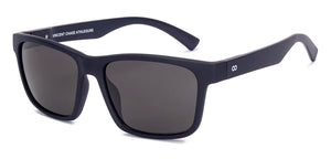 Matte Black Rectangle/ Square Full Rim Unisex Sunglasses by Vincent Chase Polarized-229564