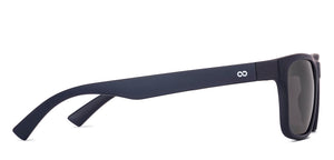 Matte Black Rectangle/ Square Full Rim Unisex Sunglasses by Vincent Chase Polarized-229564