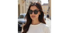 Load image into Gallery viewer, BLACK Round Full Rim Unisex Sunglasses by Vincent Chase Polarized-228744