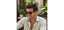 Load image into Gallery viewer, BLACK Round Full Rim Unisex Sunglasses by Vincent Chase Polarized-228744