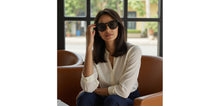 Load image into Gallery viewer, BLACK Round Full Rim Unisex Sunglasses by Vincent Chase Polarized-228744
