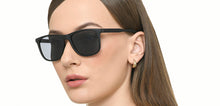 Load image into Gallery viewer, Matte Black Wayfarer Full Rim Unisex Sunglasses by Vincent Chase Polarized-221897