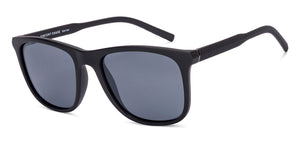 Matte Black Wayfarer Full Rim Unisex Sunglasses by Vincent Chase Polarized-221897