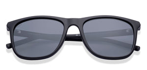 Matte Black Wayfarer Full Rim Unisex Sunglasses by Vincent Chase Polarized-221897