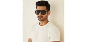 BLACK Wayfarer Full Rim Unisex Sunglasses by Vincent Chase Polarized-228738