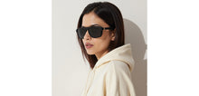 Load image into Gallery viewer, BLACK Wayfarer Full Rim Unisex Sunglasses by Vincent Chase Polarized-228738