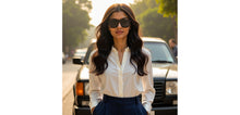 Load image into Gallery viewer, BLACK Wayfarer Full Rim Unisex Sunglasses by Vincent Chase Polarized-228738