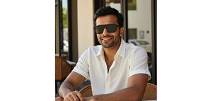 BLACK Wayfarer Full Rim Unisex Sunglasses by Vincent Chase Polarized-228738