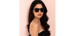 BLACK Wayfarer Full Rim Unisex Sunglasses by Vincent Chase Polarized-228750