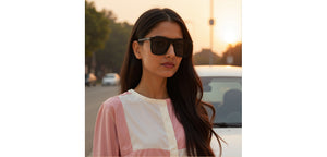 BLACK Wayfarer Full Rim Unisex Sunglasses by Vincent Chase Polarized-228750