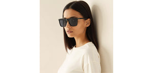 BLACK Wayfarer Full Rim Unisex Sunglasses by Vincent Chase Polarized-228751