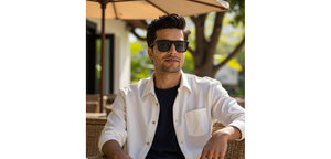 BLACK Wayfarer Full Rim Unisex Sunglasses by Vincent Chase Polarized-228751