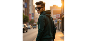 BLACK Wayfarer Full Rim Unisex Sunglasses by Vincent Chase Polarized-228751