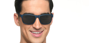 Blue Wayfarer Full Rim Unisex Sunglasses by Vincent Chase Polarized-216427